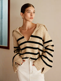Oversized Streepjestrui voor Dames - Celina