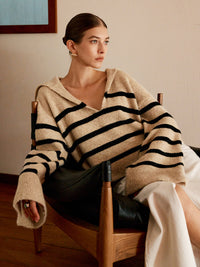 Oversized Streepjestrui voor Dames - Celina