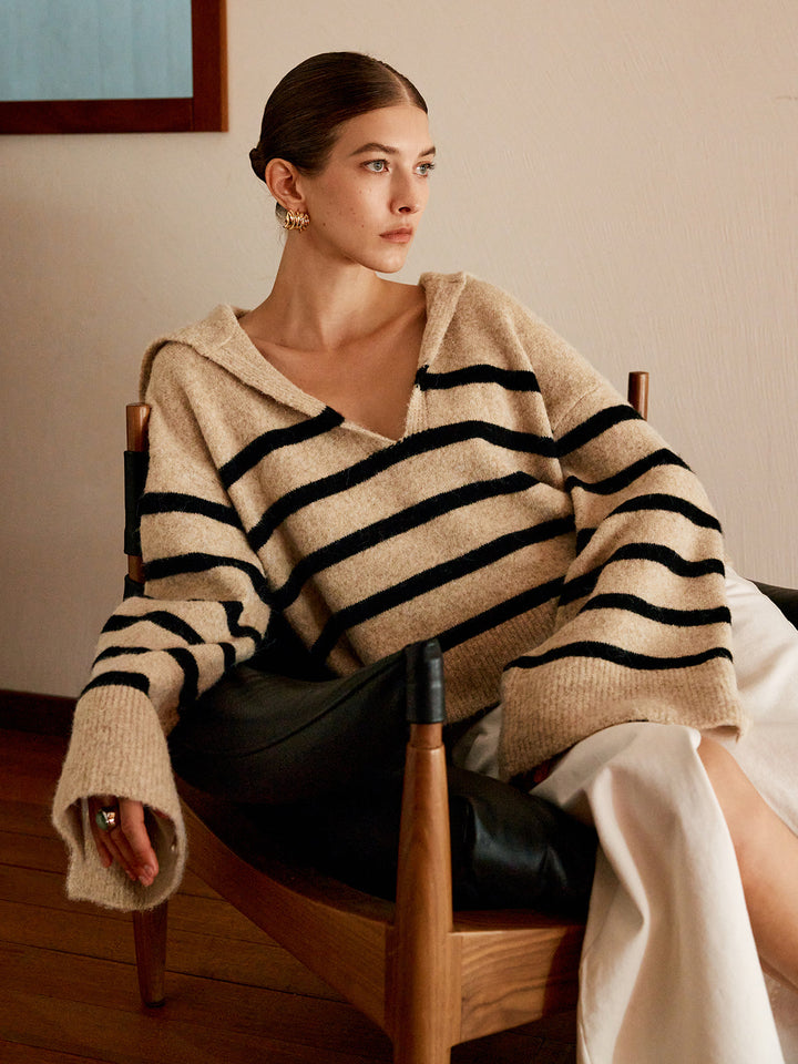 Oversized Streepjestrui voor Dames - Celina