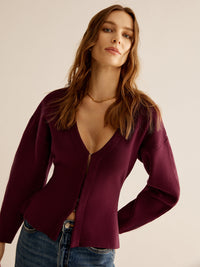 Sweater met V-Hals voor Dames - Celeste