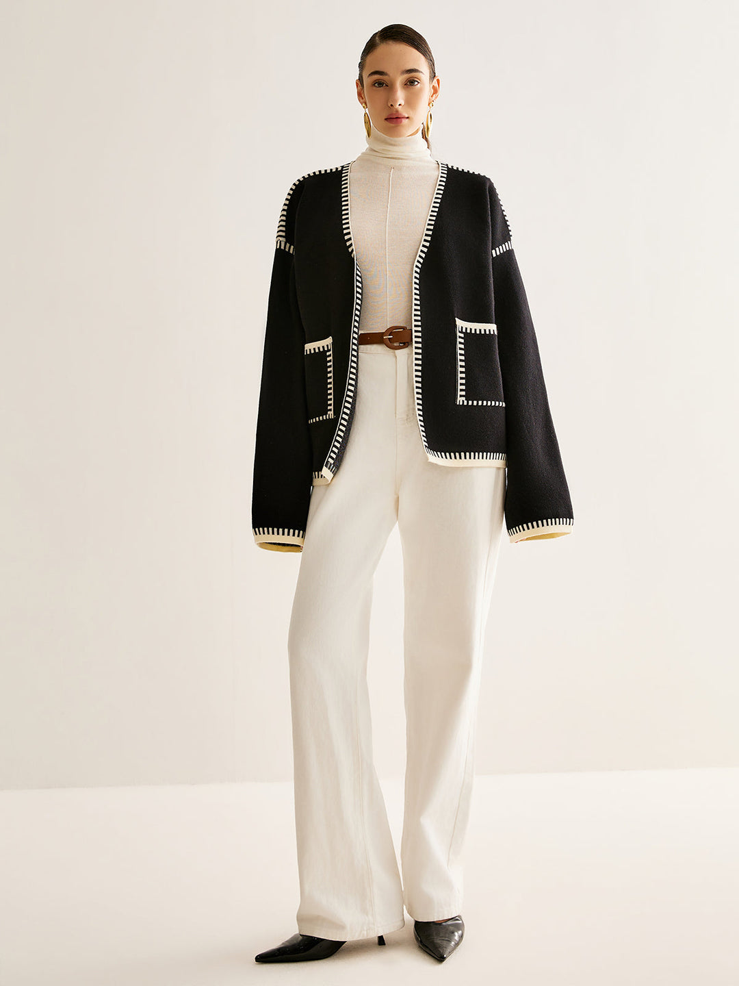 Gebonden Cardigan met Riem voor Dames - Celine