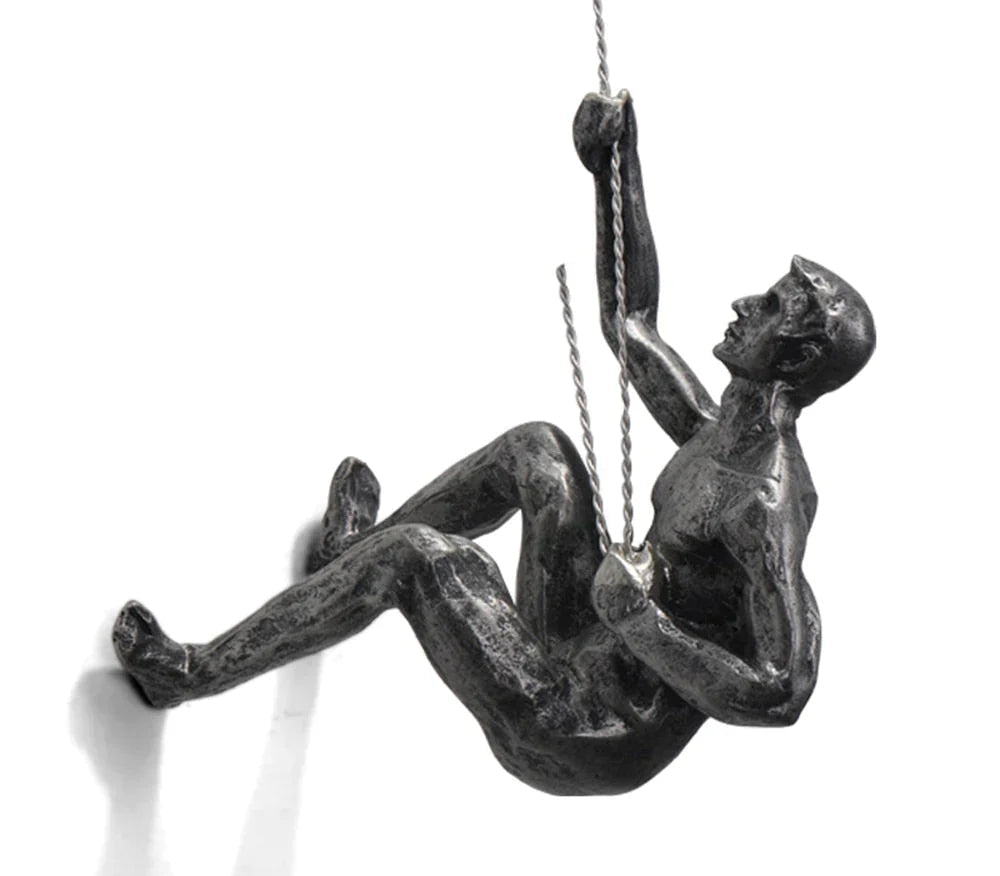 Bergbeklimmer Wandsculptuur – PeakFigures