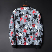 Men's Bomber Jacket with Abstract Print - Enzo