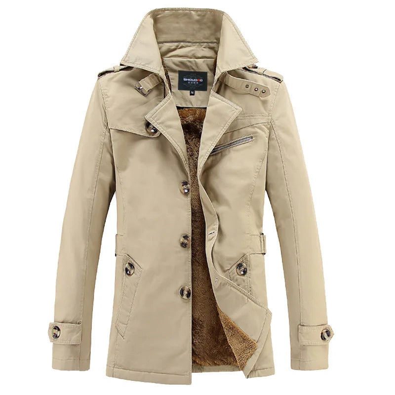 Sammy Jackson™ Michiel Winter Trench Coat | Trendy Warm Winter Coat