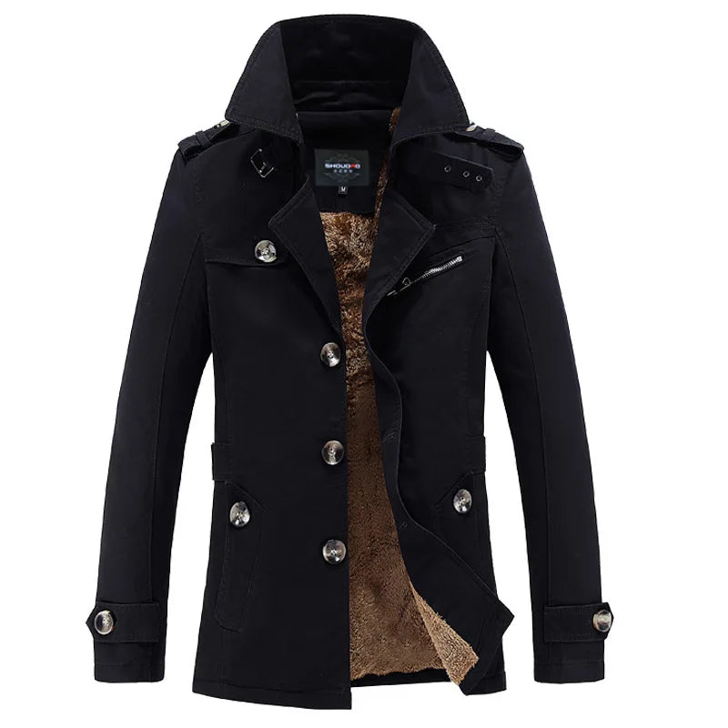 Sammy Jackson™ Michiel Winter Trench Coat | Trendy Warm Winter Coat