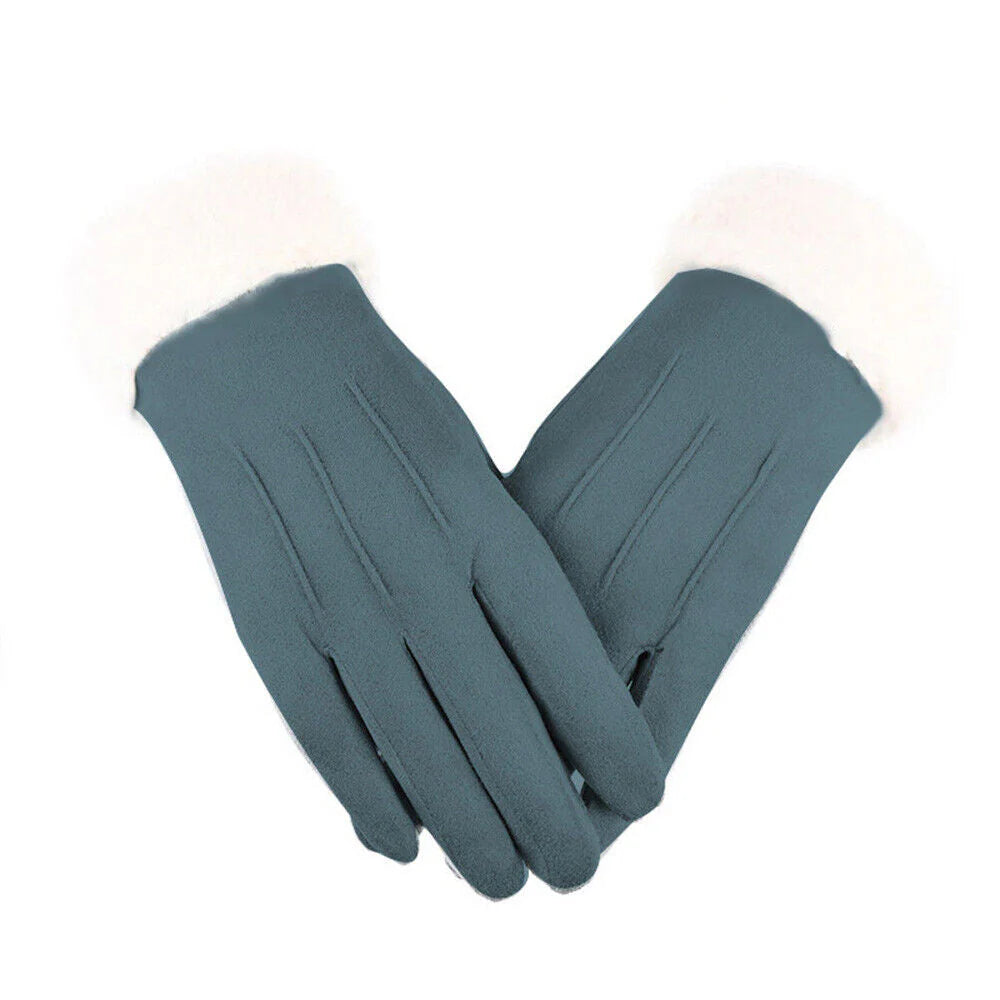 Trendy Suede Women's Gloves - Mirella