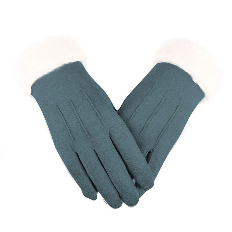 Trendy Suede Women's Gloves - Mirella