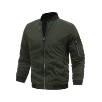 Light & trendy men's bomber jacket with zipper - Jaron
