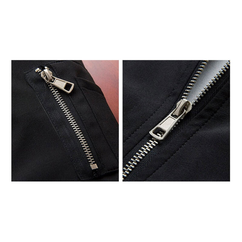 Light & trendy men's bomber jacket with zipper - Jaron