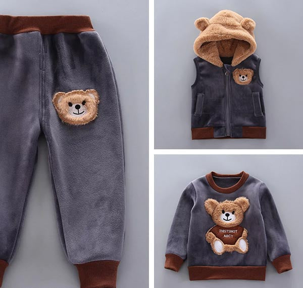 Zestaw 3-częściowy dla niemowląt i małych dzieci z motywem misiów – BearHugs