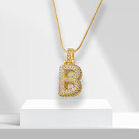 Bubble Letters Ketting met Hanger - LuxeLette