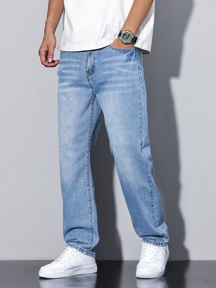 Baggy Jeans - Wide Fit Denim Pants with Washed Look 7