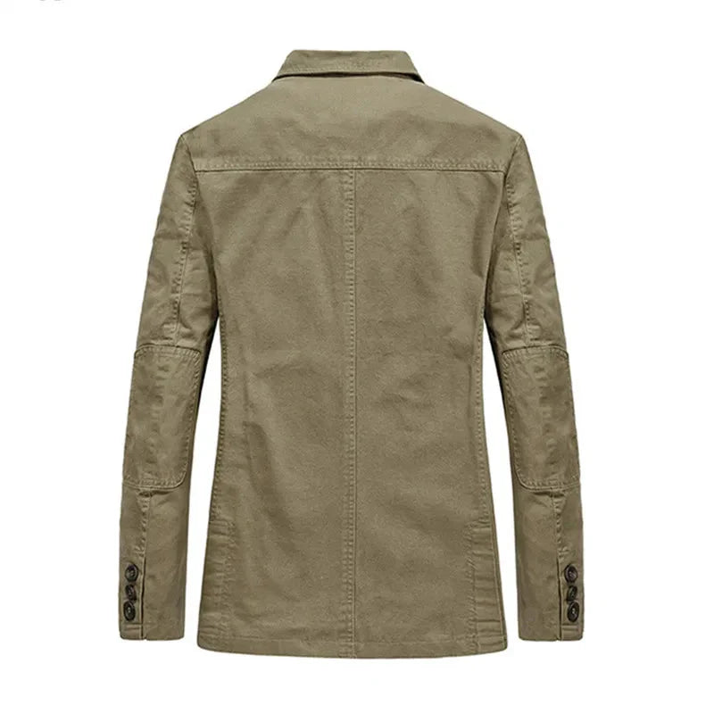 Męska kurtka letnia w stylu vintage i militarnym – Viktor