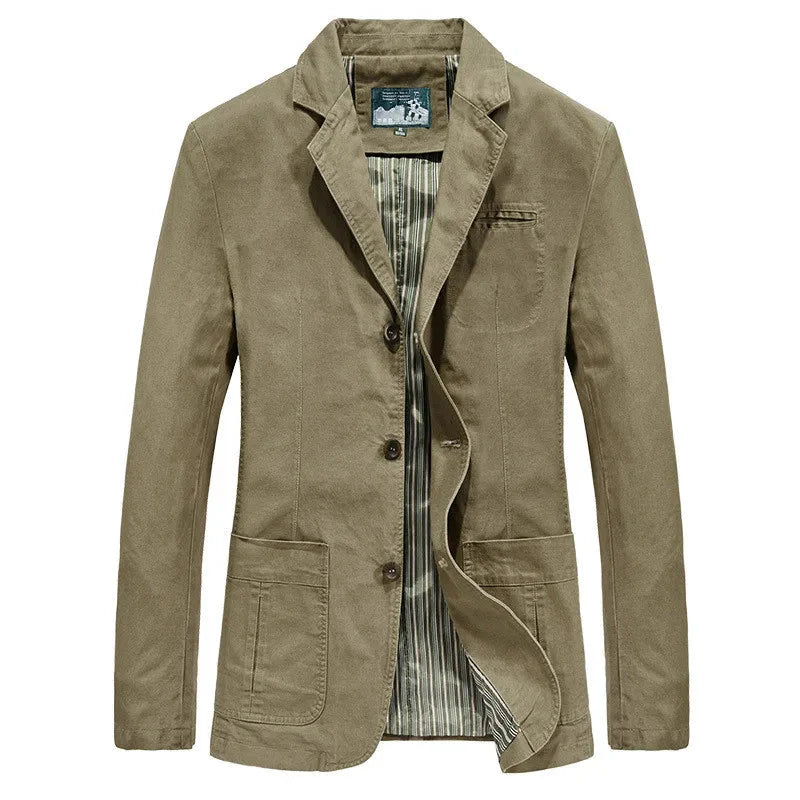 Męska kurtka letnia w stylu vintage i militarnym – Viktor
