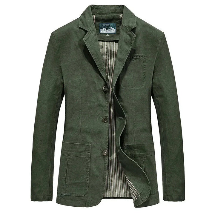 Męska kurtka letnia w stylu vintage i militarnym – Viktor