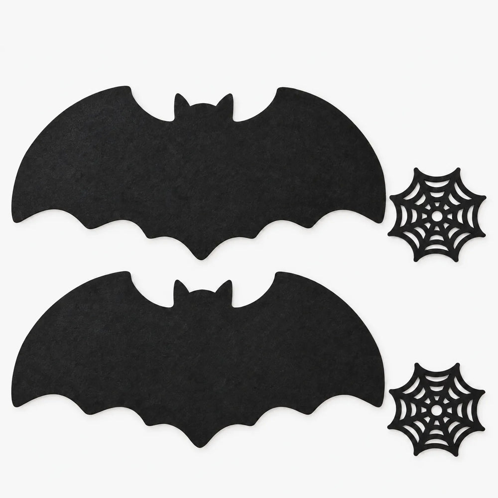 Bat Shaped Halloween Placemats - Noctura