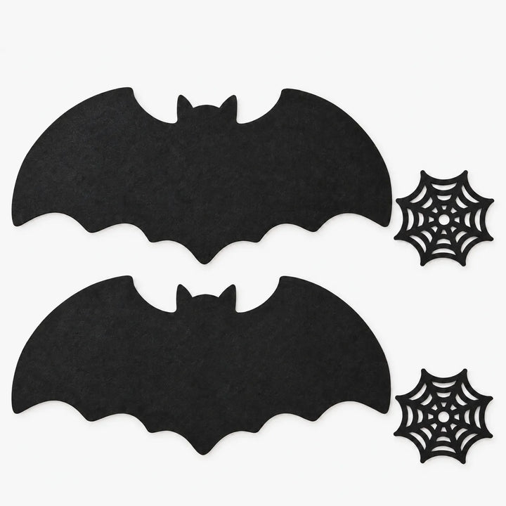 Bat Shaped Halloween Placemats - Noctura