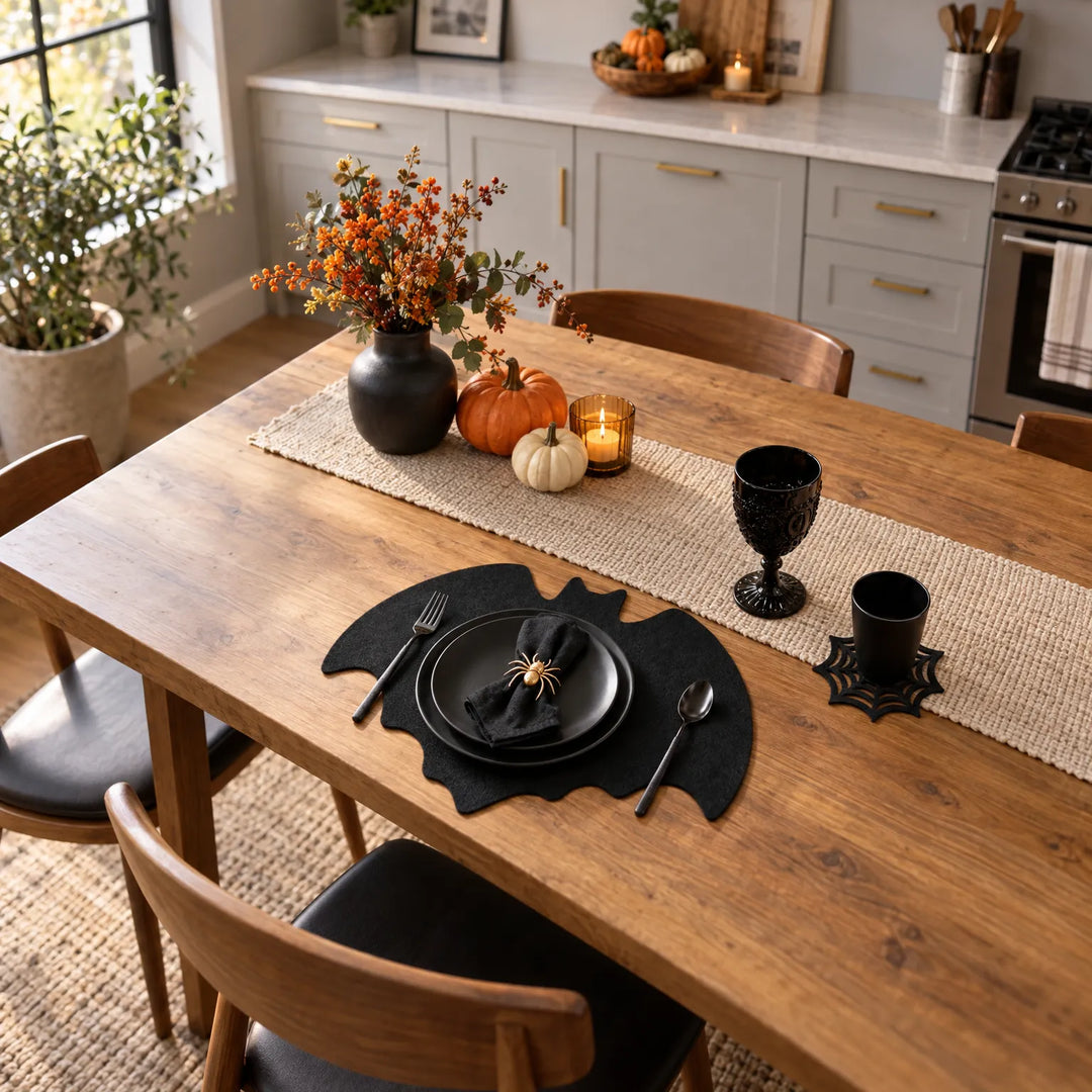 Bat Shaped Halloween Placemats - Noctura