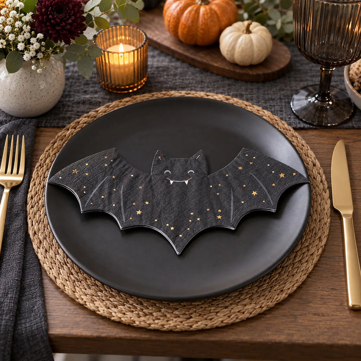 Bat Shaped Paper Napkins - Noctura