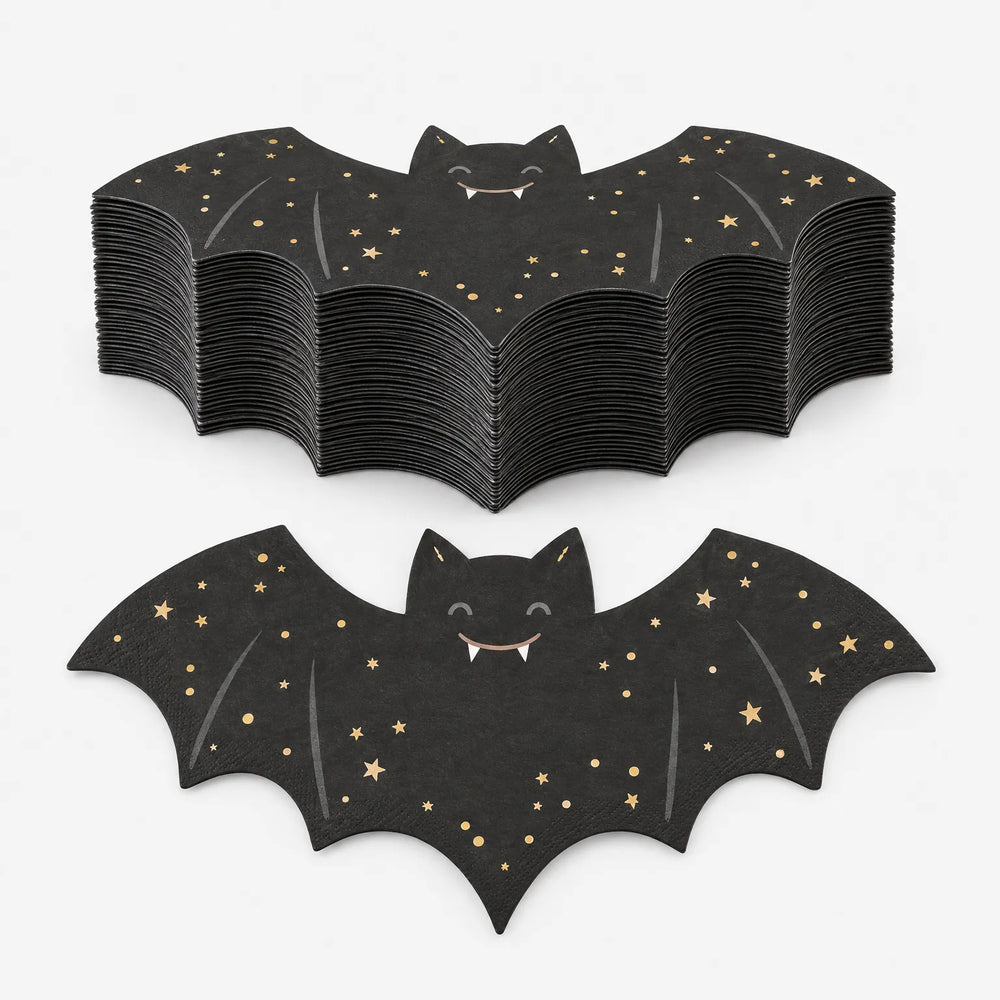 Bat Shaped Paper Napkins - Noctura