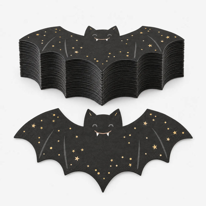 Bat Shaped Paper Napkins - Noctura