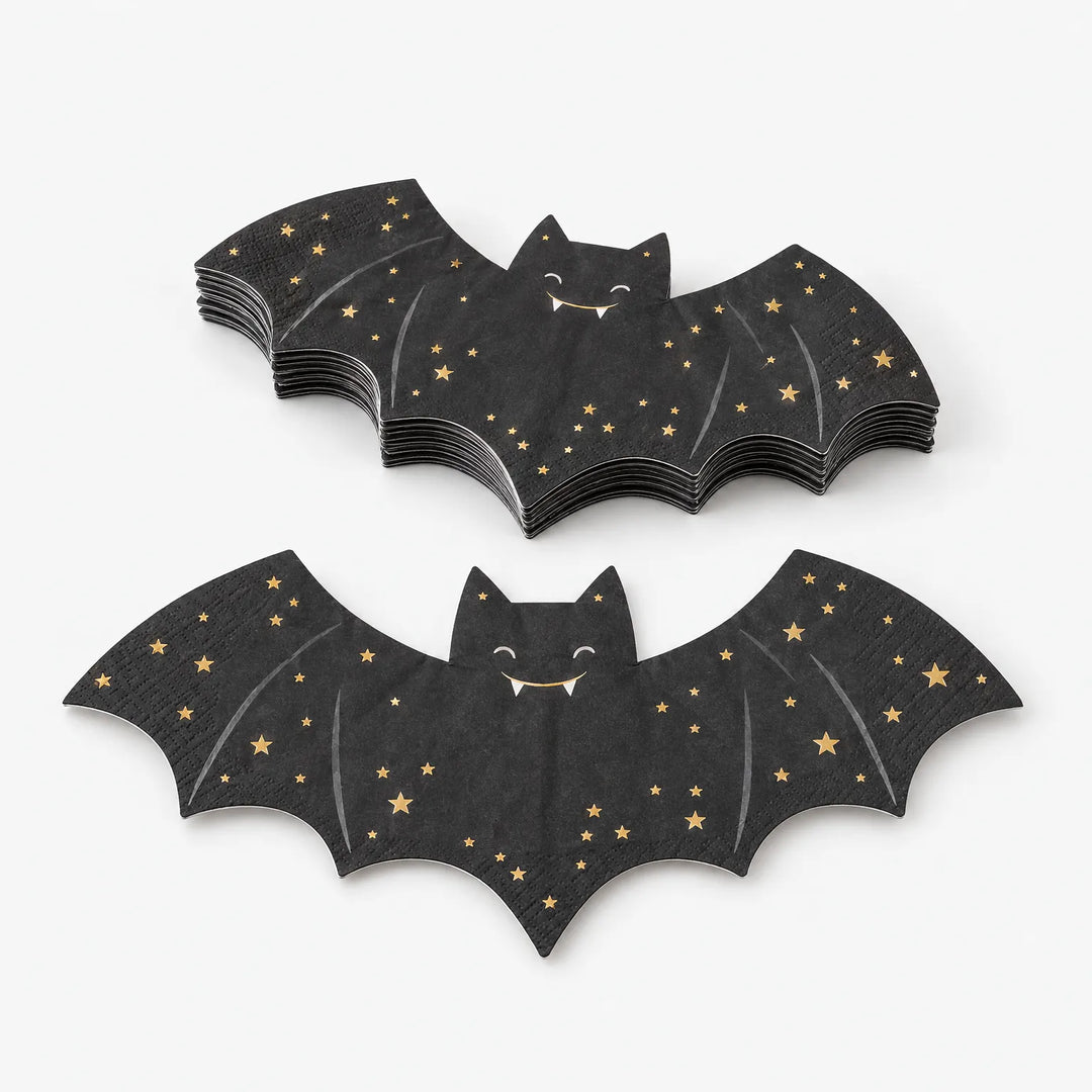 Bat Shaped Paper Napkins - Noctura