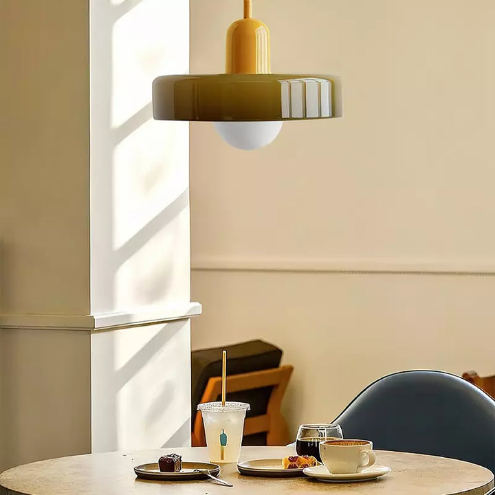 Colored Glass Pendant Lamp - BauLume