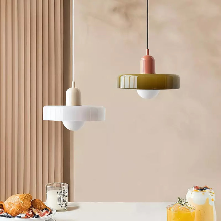 Colored Glass Pendant Lamp - BauLume