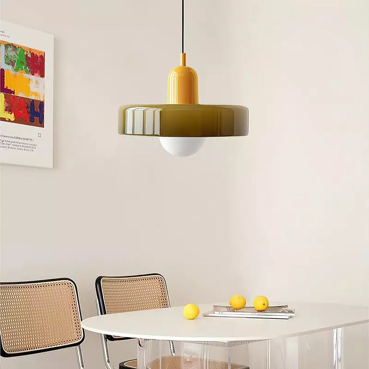 Colored Glass Pendant Lamp - BauLume