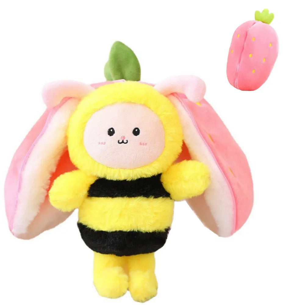 Plush Animal that Turns into Fruit Plush - BerryBunny