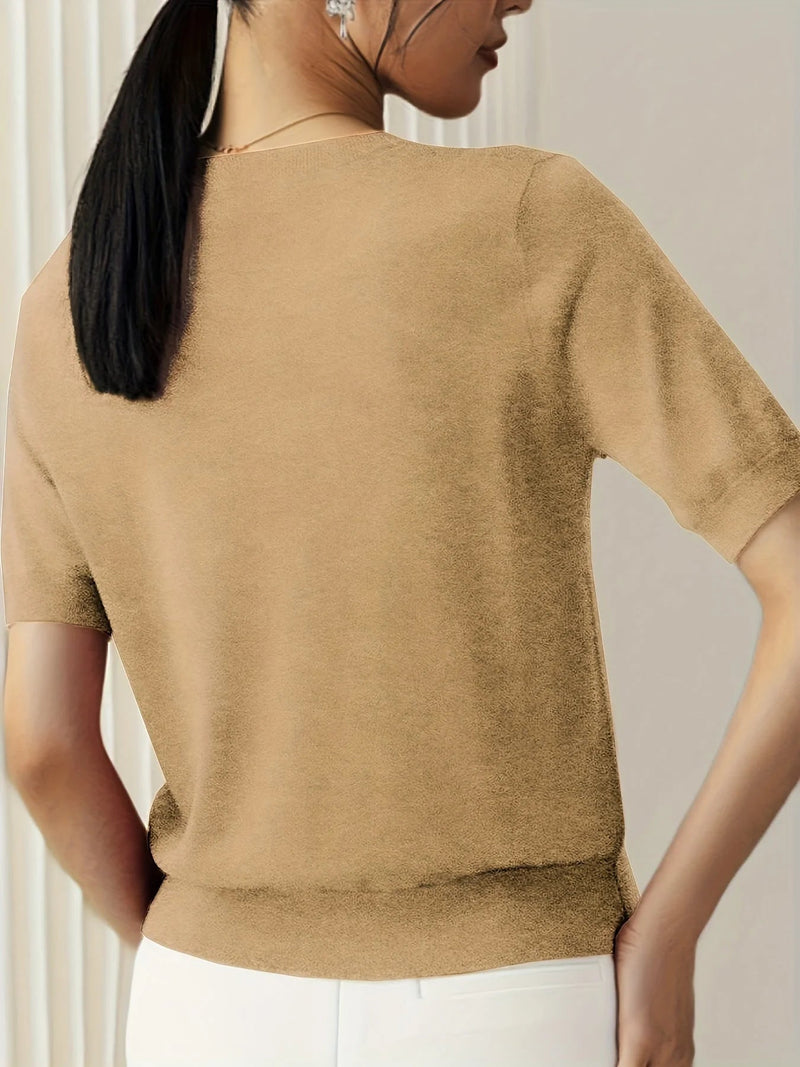 Spring Sweater with Short Sleeves – Mira