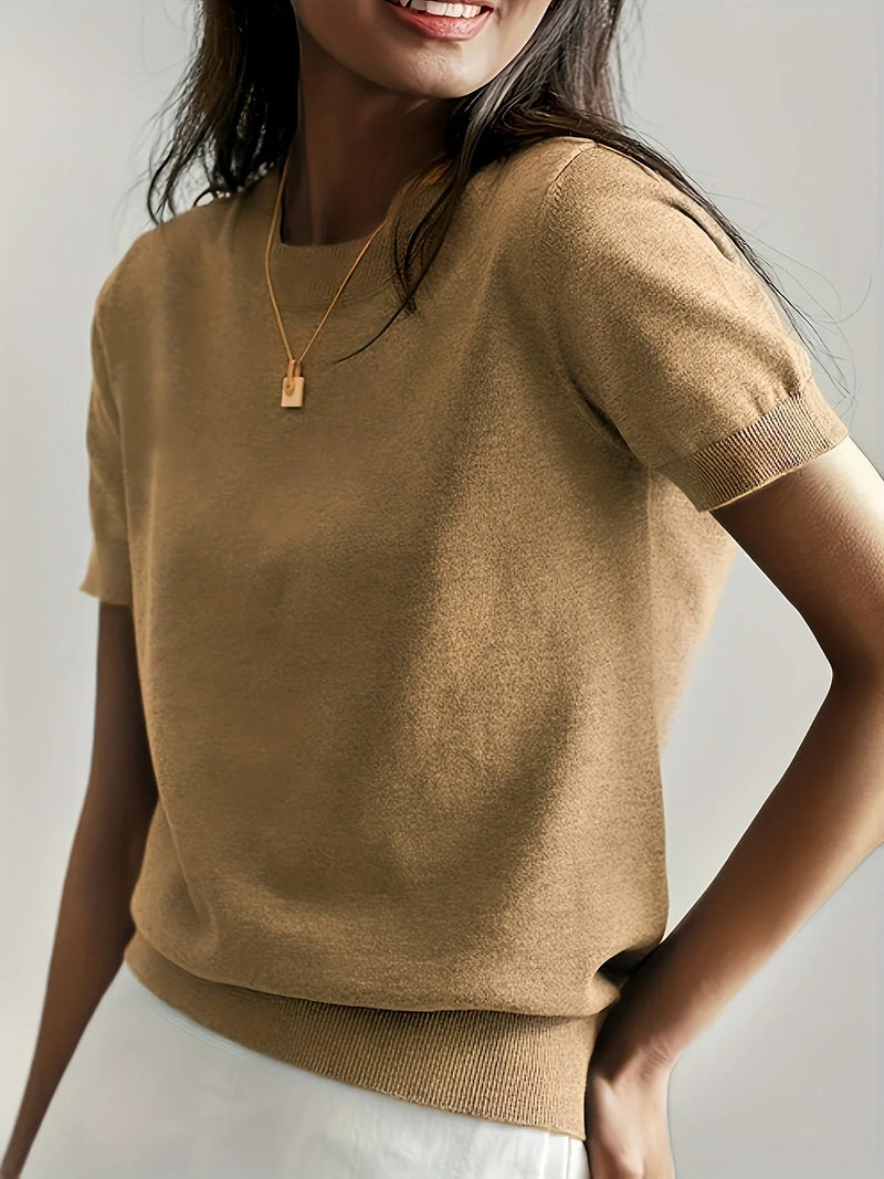 Women's Short Sleeve Sweater – Mila