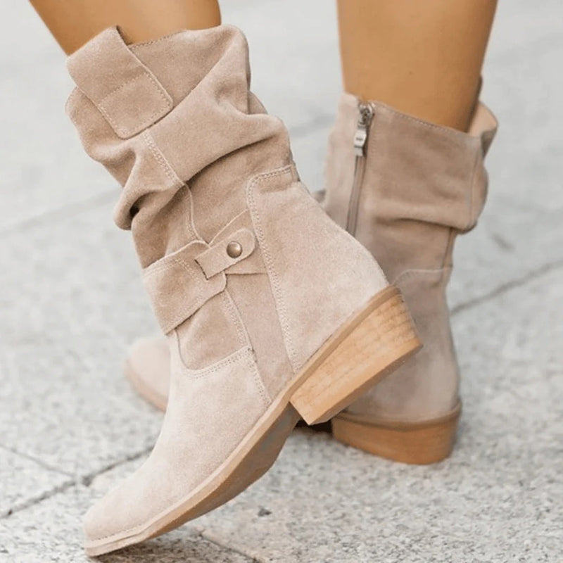 Trendy Women's Autumn Boots with Heel – Elif