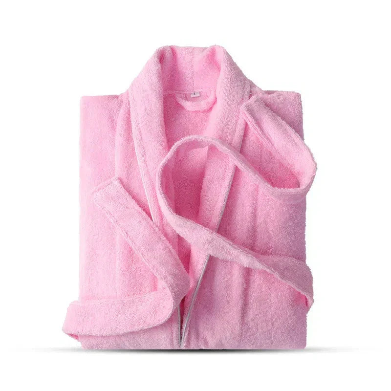 Belted Towelling Dressing Gown For Women - Charlene