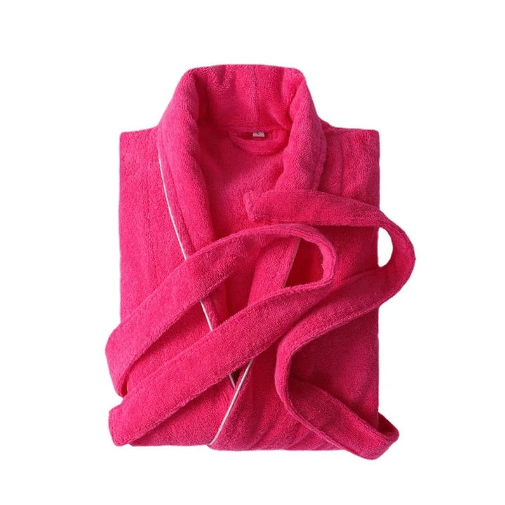Belted Towelling Dressing Gown For Women - Charlene