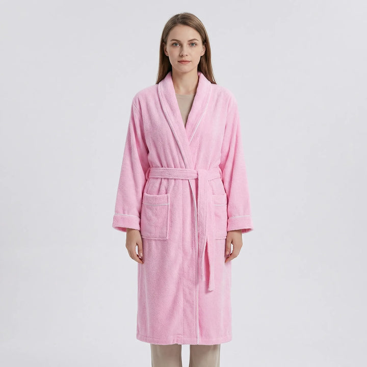Belted Towelling Dressing Gown For Women - Charlene