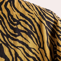 Trendy Tiger Print Shirt with Button Closure - Oscar