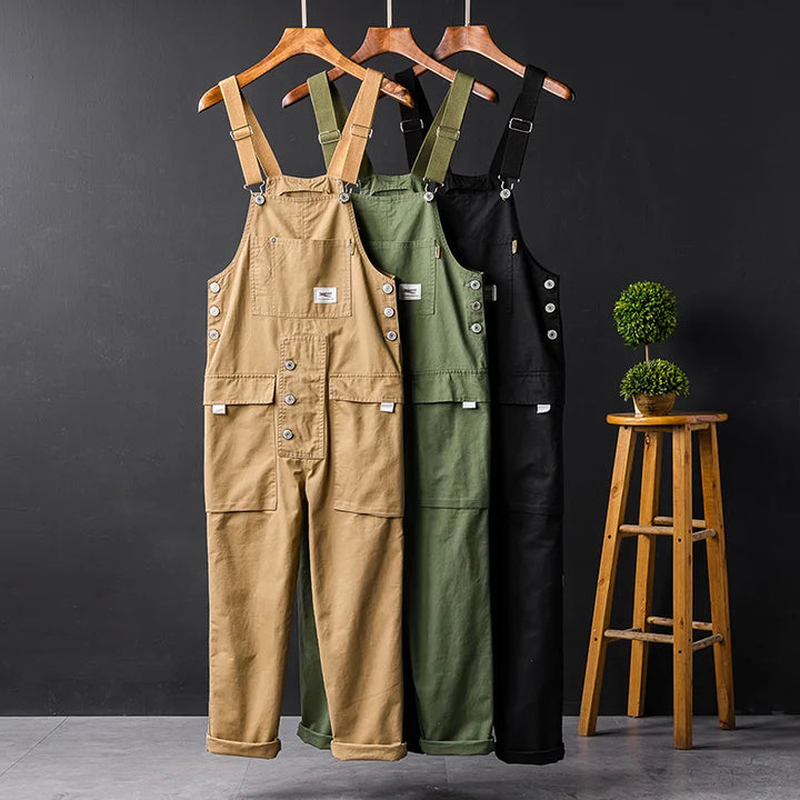 Bib-Front Dungarees With Chest Pocket - Elbert