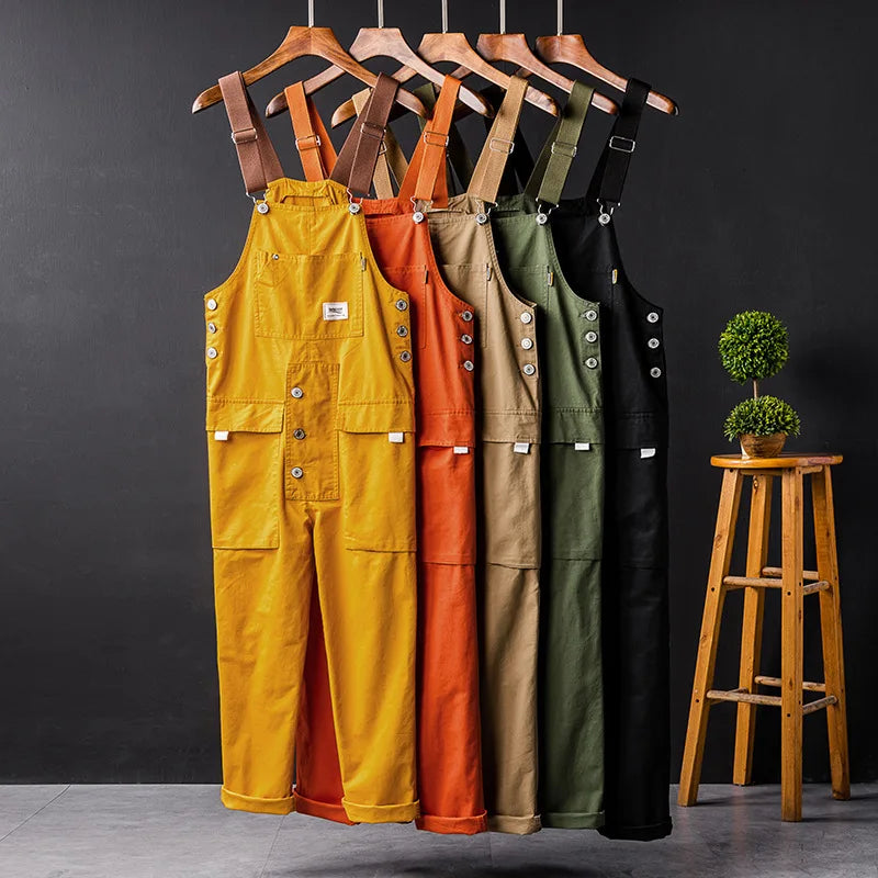 Bib-Front Dungarees With Chest Pocket - Elbert