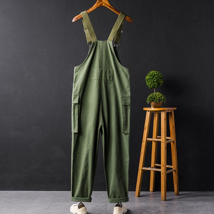 Bib-Front Dungarees With Chest Pocket - Elbert