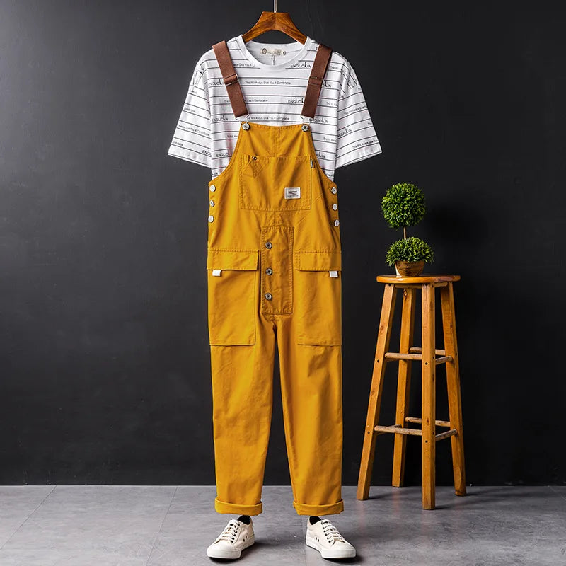 Bib-Front Dungarees With Chest Pocket - Elbert