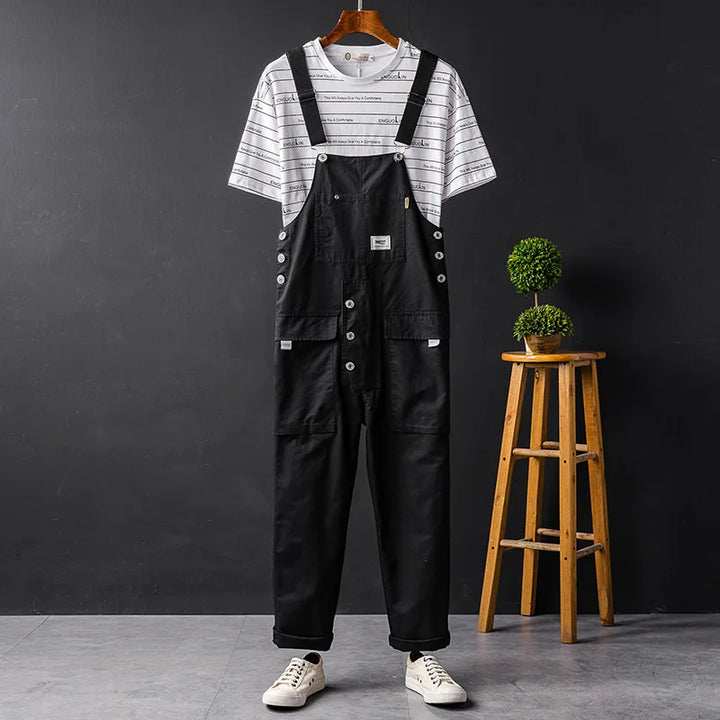 Bib-Front Dungarees With Chest Pocket - Elbert