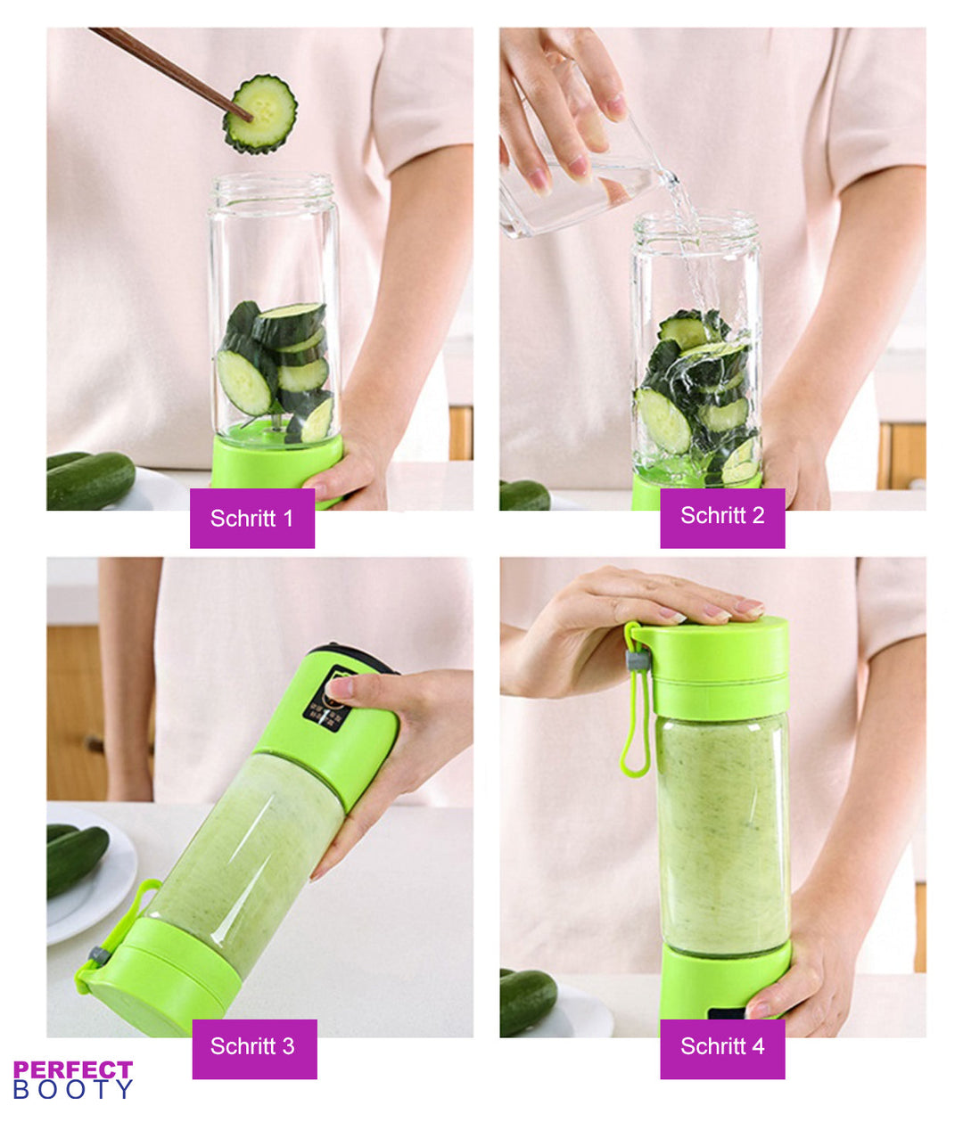 Portable Smoothie Maker with Drinking Function - FreshBlend To-Go