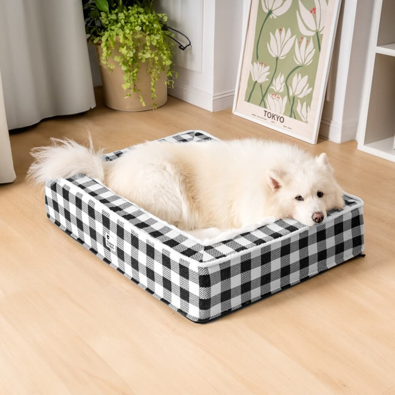 Superzacht Geruit Hondenbed - Scottish Snuggle Bed