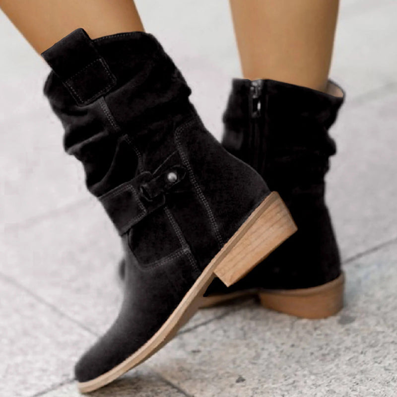 Trendy Women's Autumn Boots with Heel – Elif
