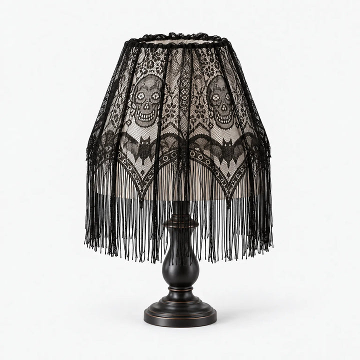 Black Lace Lampshade Cover - Macabral