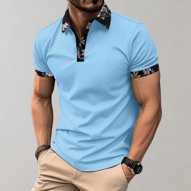 Men's Polo with Subtle Print - Noah