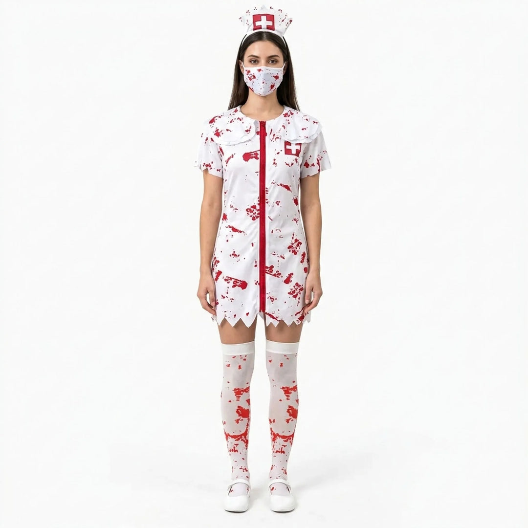 Blood-Spattered Hospital Costume - Zombedi