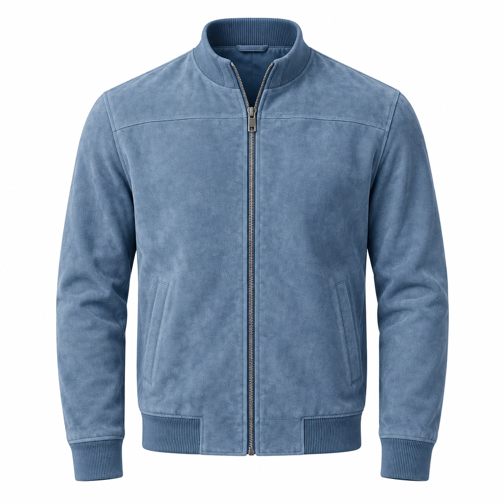 Blouson aviateur en daim pour homme au quotidien