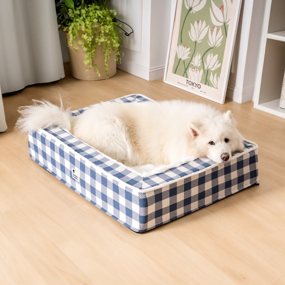 Superzacht Geruit Hondenbed - Scottish Snuggle Bed